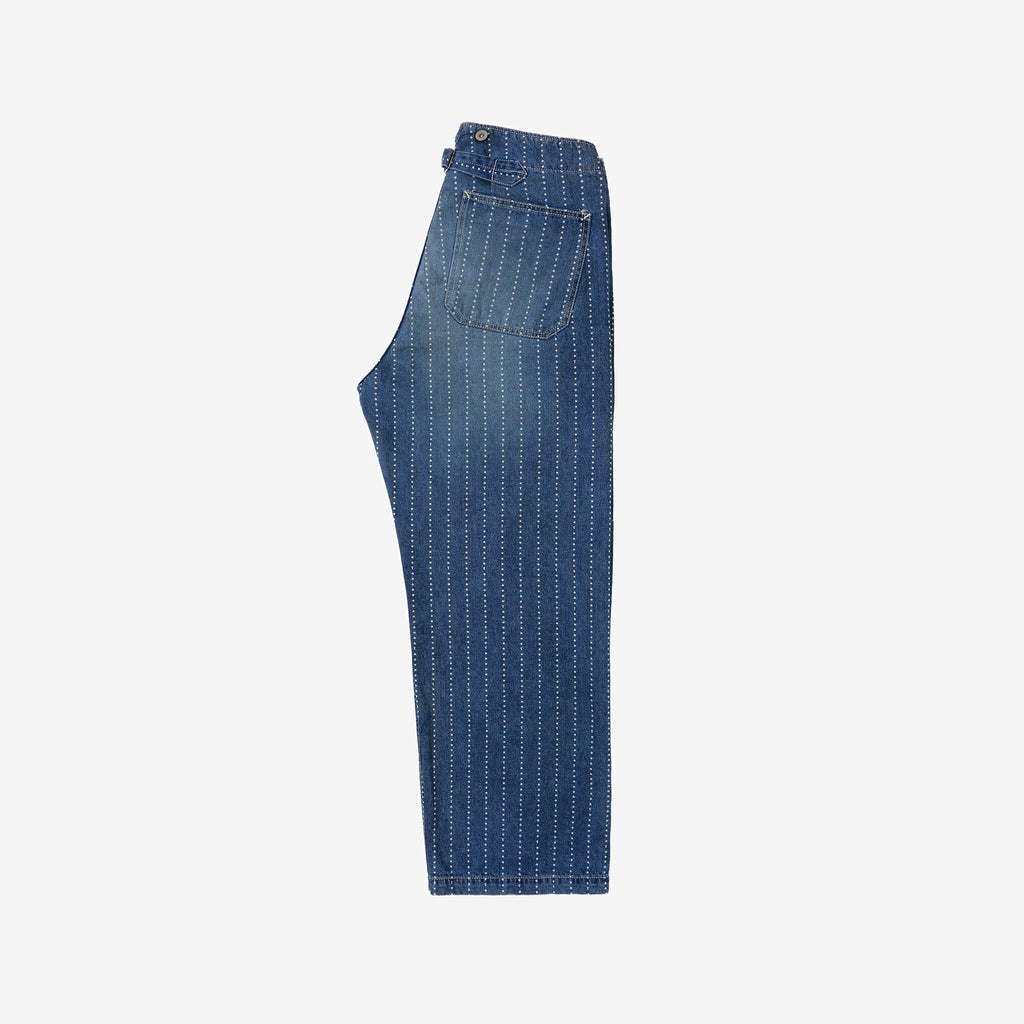 Fullcount 1138HW star wabash workers pants indigo used wash railroad workwear trousers Japan front