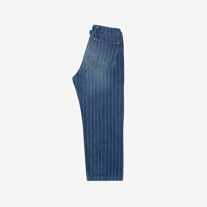 Fullcount 1138HW star wabash workers pants indigo used wash railroad workwear trousers Japan front