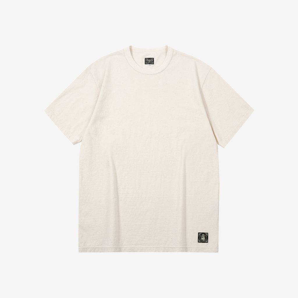 Dalee’s & Co. RGT1920 7oz Wakayama loopwheel jersey T-shirt front view natural