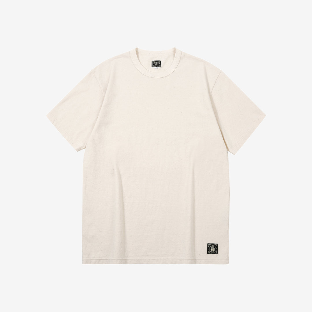 Dalee’s & Co. RGT1920 7oz Wakayama loopwheel jersey T-shirt front view natural