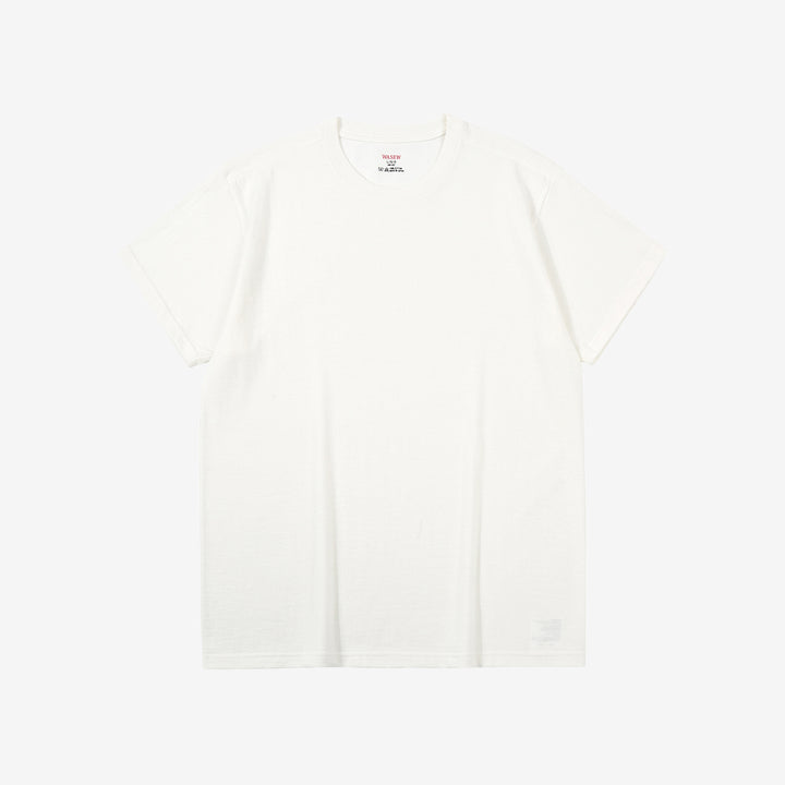 WASEW WSW-001-20 6.2oz Loopwheeled Pack T-Shirt in crew neck, made from custom loopwheeled jersey in Wakayama Japan front view