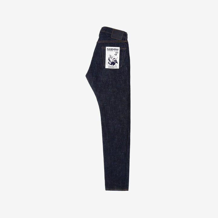Samurai Jeans S211AX AI Plus 18oz selvedge denim relaxed tapered fit full view