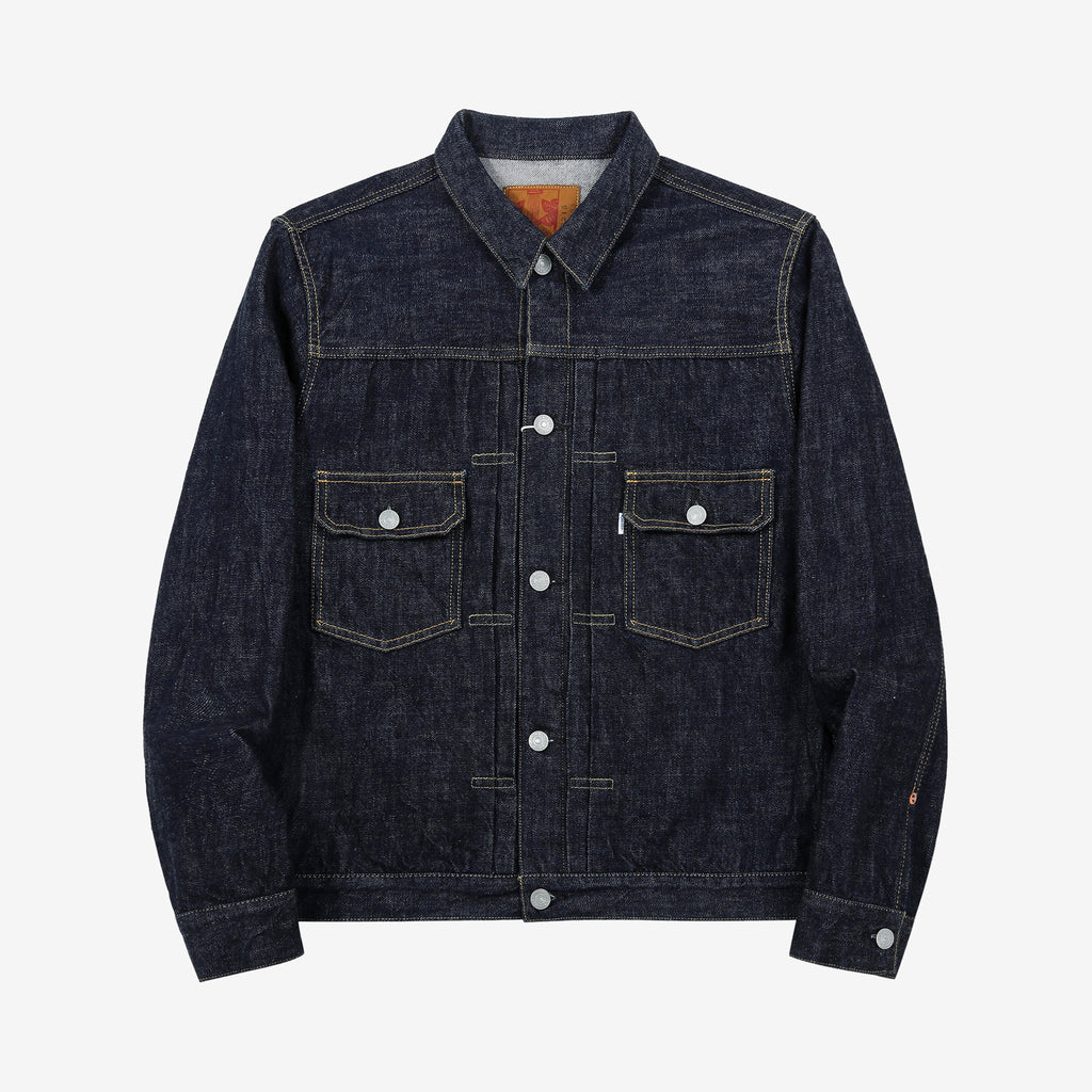 Omoto Denim 3215 13.5oz selvedge Type 2 denim jacket made in Japan front