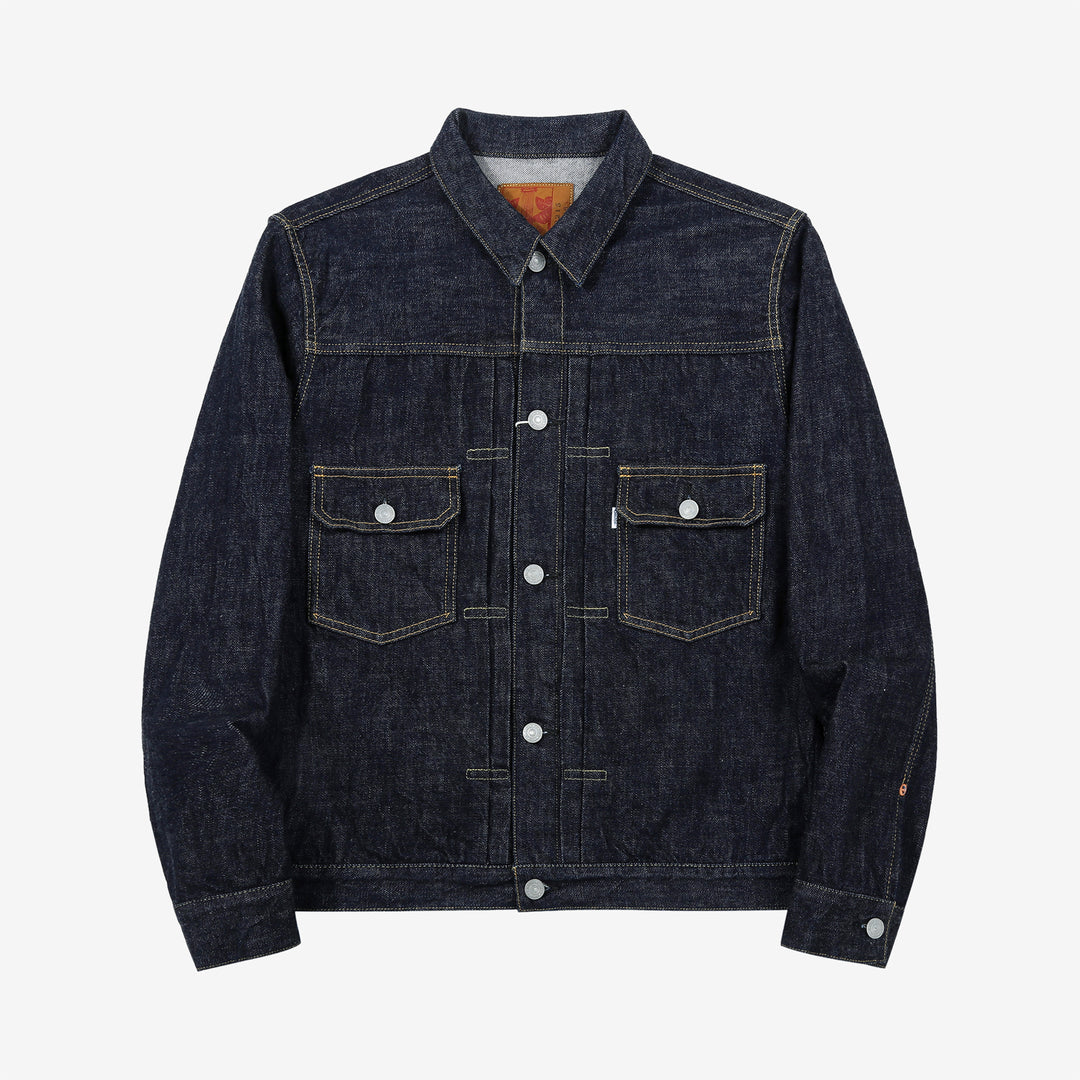 Omoto Denim 3215 13.5oz selvedge Type 2 denim jacket made in Japan front