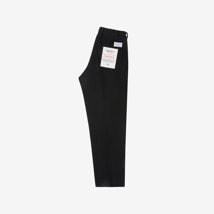 Sugar & Co SGR-S01 12oz selvedge black denim gentle pants front view