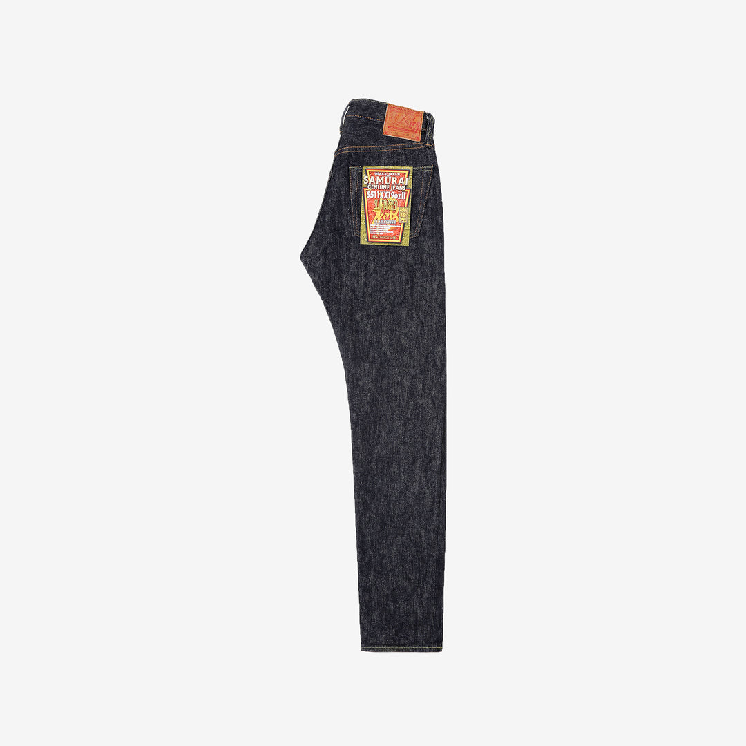 Samurai Jeans S511XX 19oz Kiwami selvedge denim slim tapered fit front view
