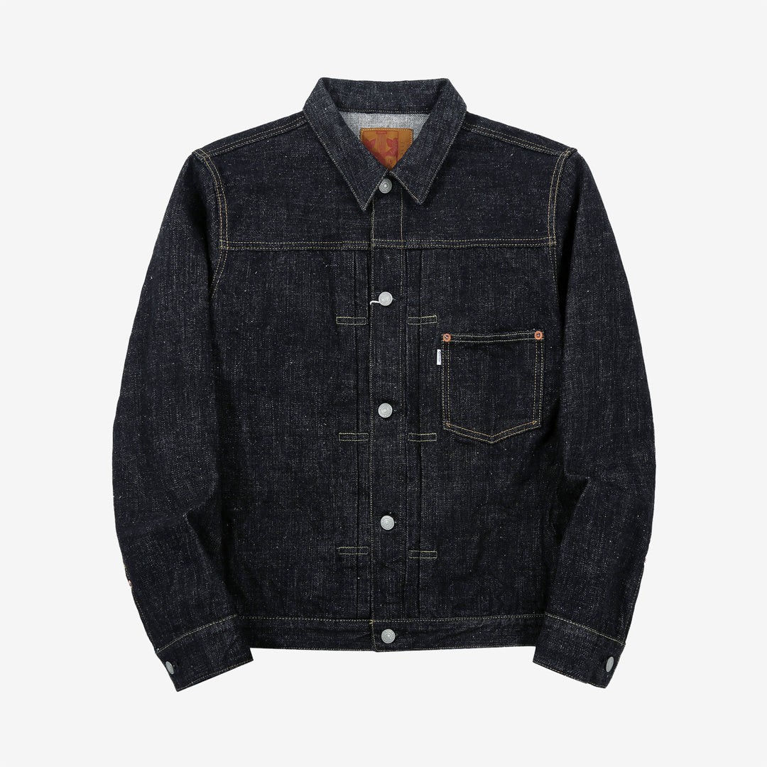 Omoto Denim 3111 15.5oz slub nep selvedge Type 1 denim jacket Japan front