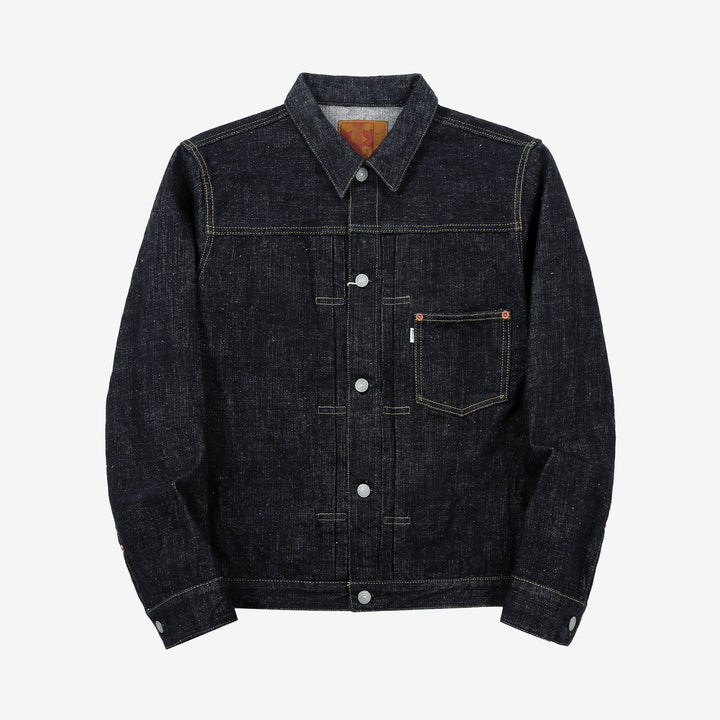 Omoto Denim 3111 15.5oz slub nep selvedge Type 1 denim jacket Japan front