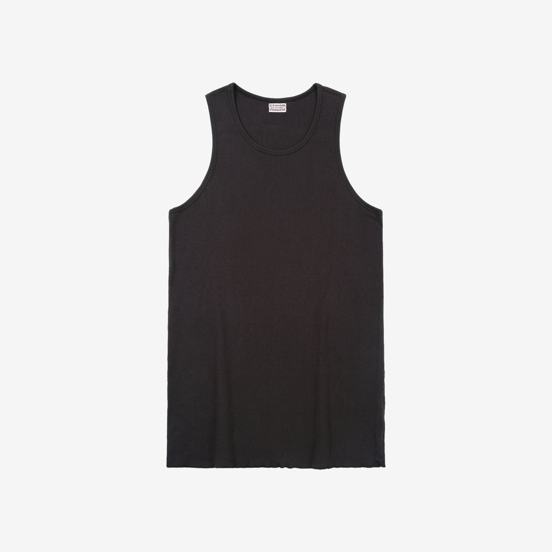 Stevenson Overall Co. Dual Comfort Cotton Tank Charcoal Made In Japan Front