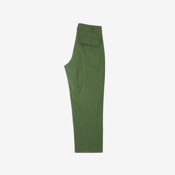 Wasew WSW-26S-011 Military Double Knee Work Pants - Olive | Made in Japan | Side View