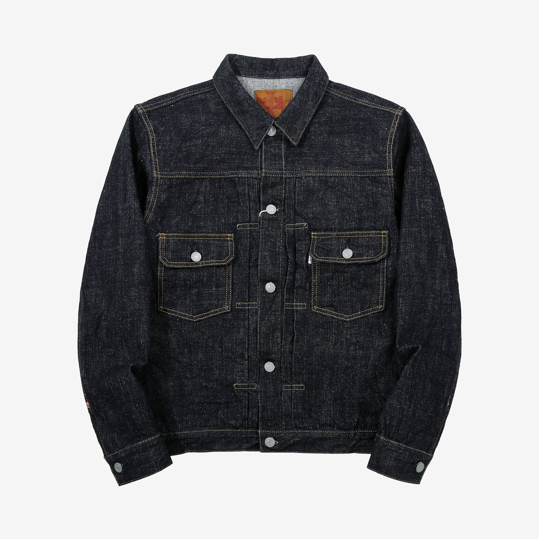 Omoto Denim 3211 15.5oz slub nep selvedge Type 2 denim jacket Japan front