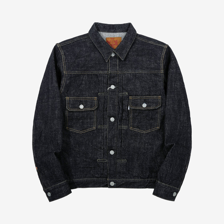 Omoto Denim 3211 15.5oz slub nep selvedge Type 2 denim jacket Japan front