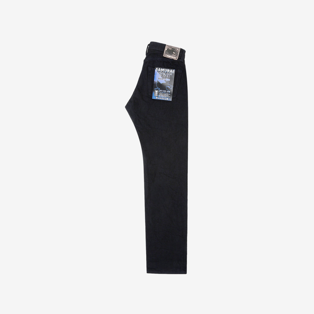 Samurai Jeans S0510XX-BOB Black on Blue 15oz selvedge denim regular straight fit made in Japan full view