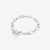 Moto BR-03 handmade chain bracelet eagle silver K18 gold accent Japan handcrafted bracelet