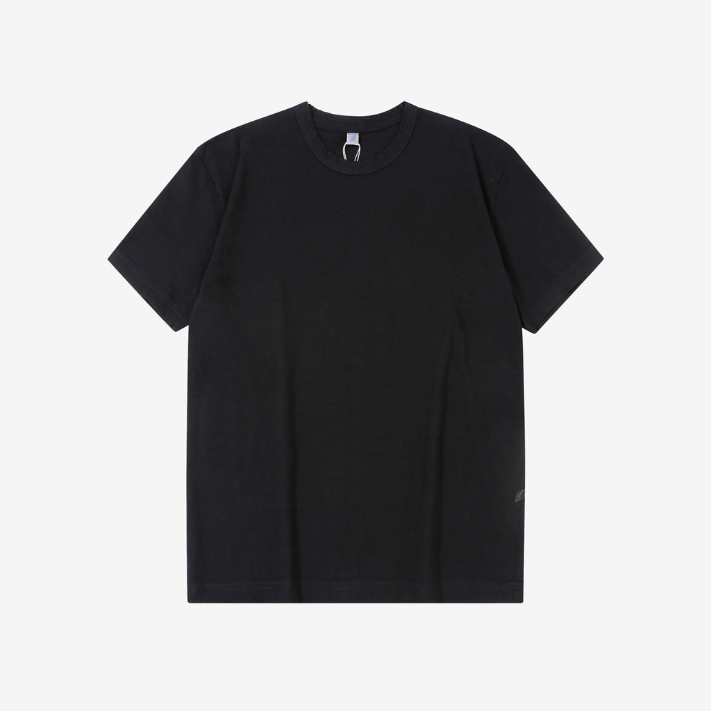 Pure Blue Japan SS-5011-IDBK indigo black jersey T-shirt fading cotton Japan front