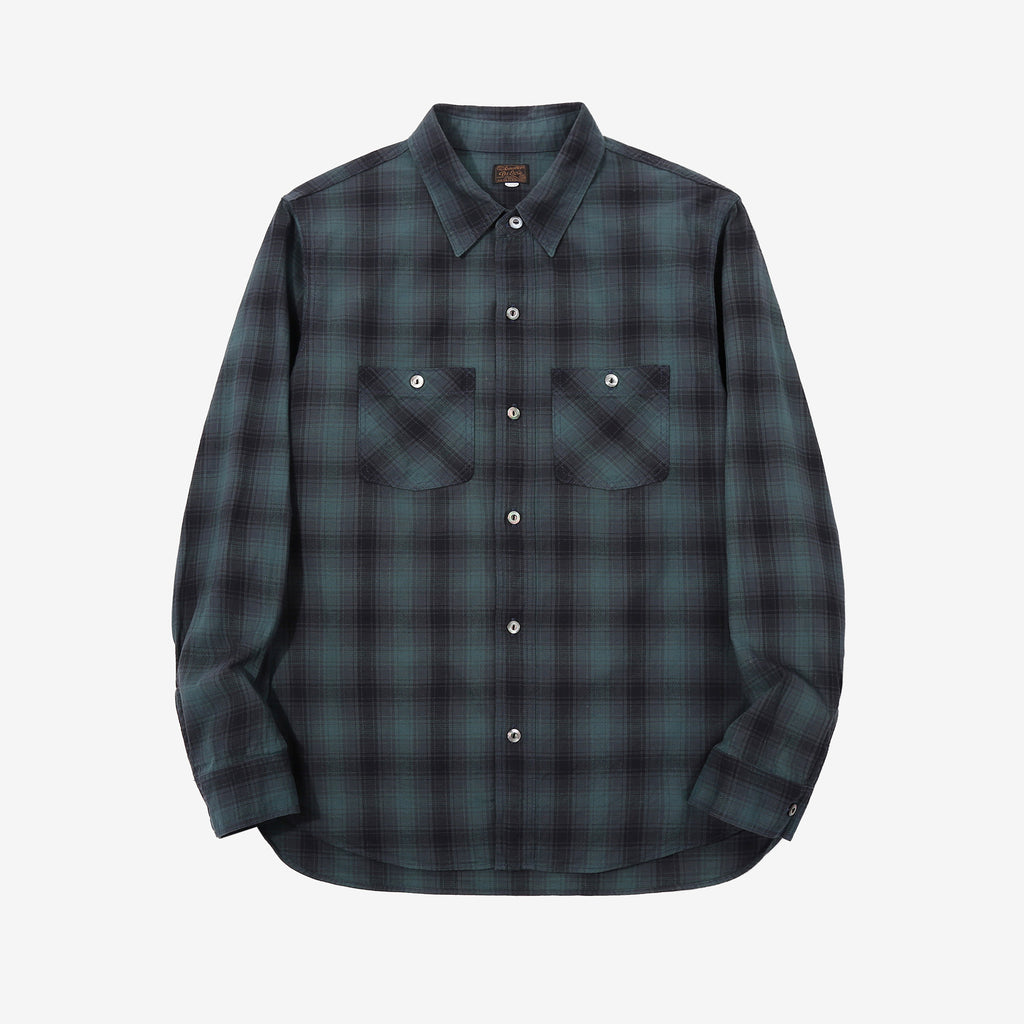 Deluxeware LV-36 Amundsen Dobby Ombre Check Shirt – Front View