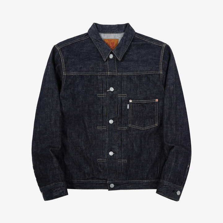Omoto Denim 3115 13.5oz selvedge Type 1 denim jacket made in Japan front