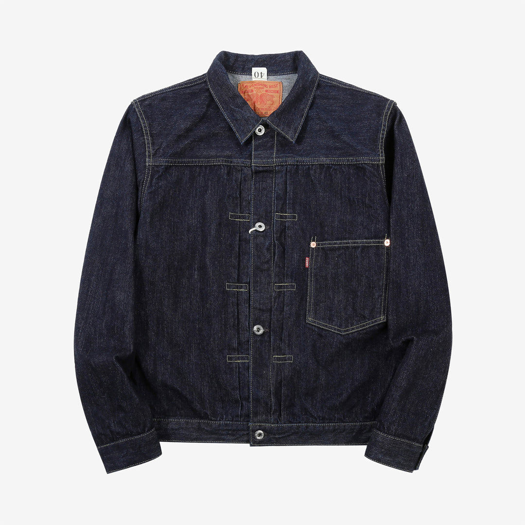Freewheelers Vanishing West S506XX 1944-45 WW2 Type 1 selvedge denim jacket indigo Japan front