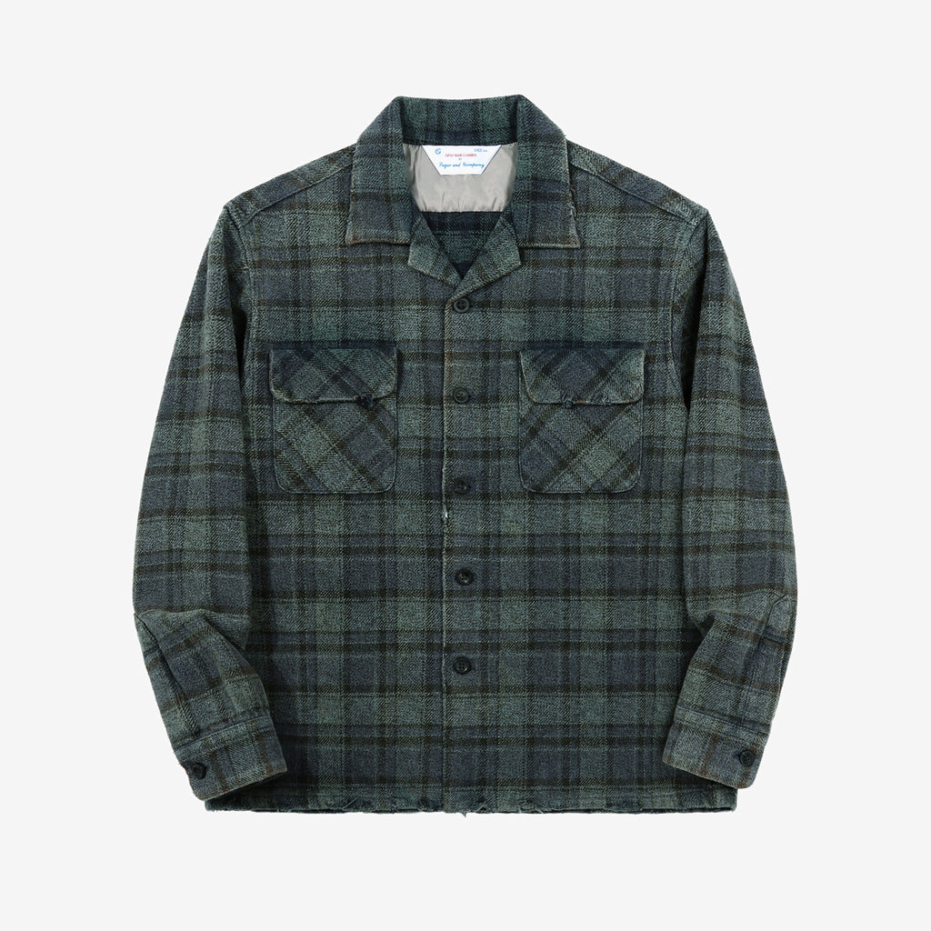 Sugar & Co SGR-BTS01V box check shirt vintage wash front view