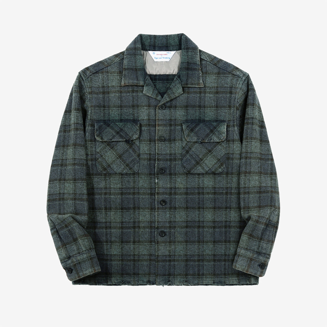 Sugar & Co SGR-BTS01V box check shirt vintage wash front view
