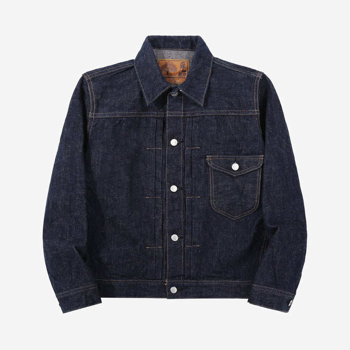 Samurai Jeans S101AX AI Plus 18oz selvedge denim jacket front view