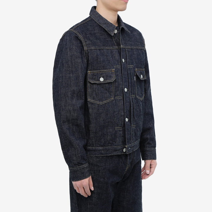 Omoto Denim 3215 13.5oz selvedge Type 2 denim jacket made in Japan wear image side