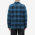 Pure Blue Japan 2235-BE Indigo Overdyed Cotton Tweed Check Shirt – Model Back View