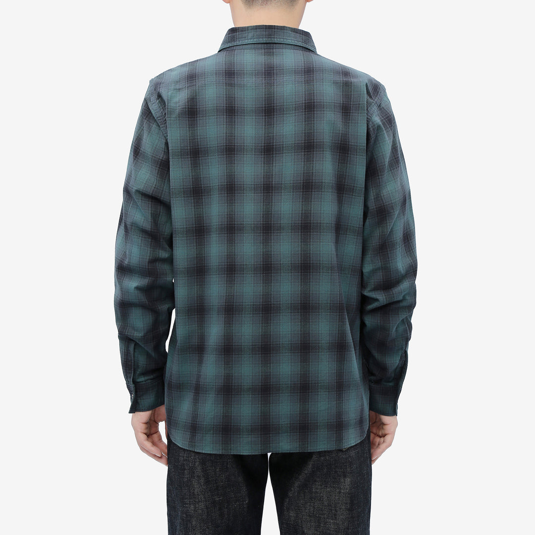 Deluxeware LV-36 Amundsen Dobby Ombre Check Shirt – Model Back View