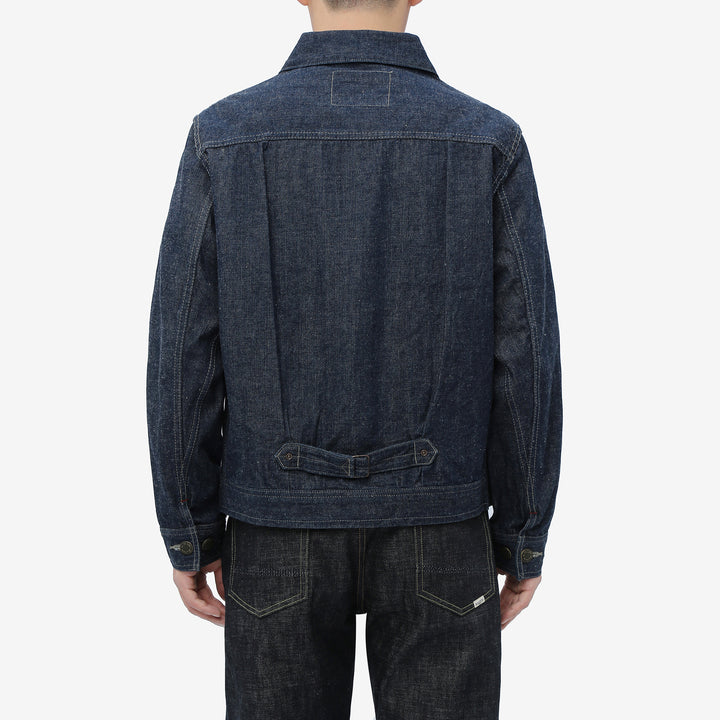 DALEE’S & CO. 61B 11oz Selvedge Denim Work Jacket – Model Back View