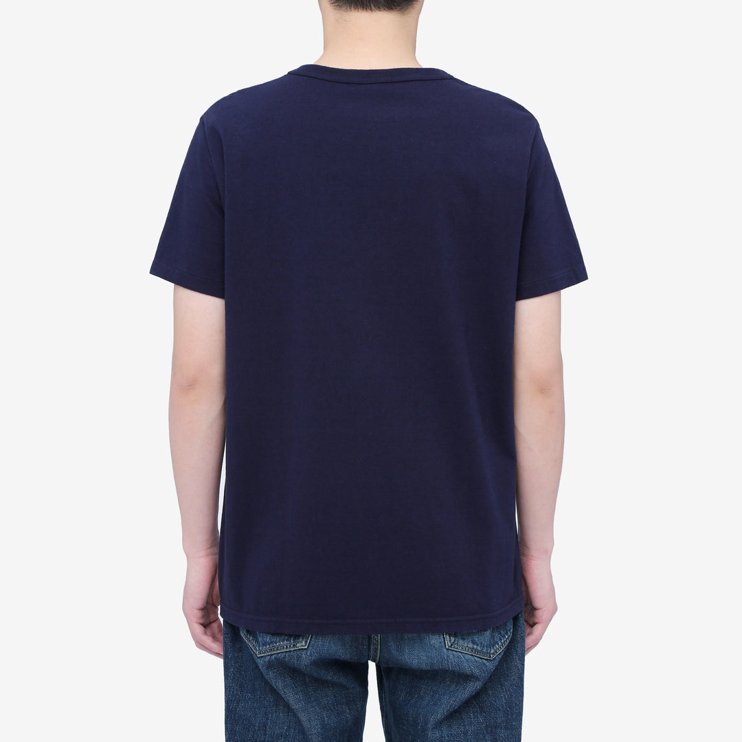 Deluxeware MTS-00 7.5oz loopwheeled T-shirt made in Japan crew neck blue