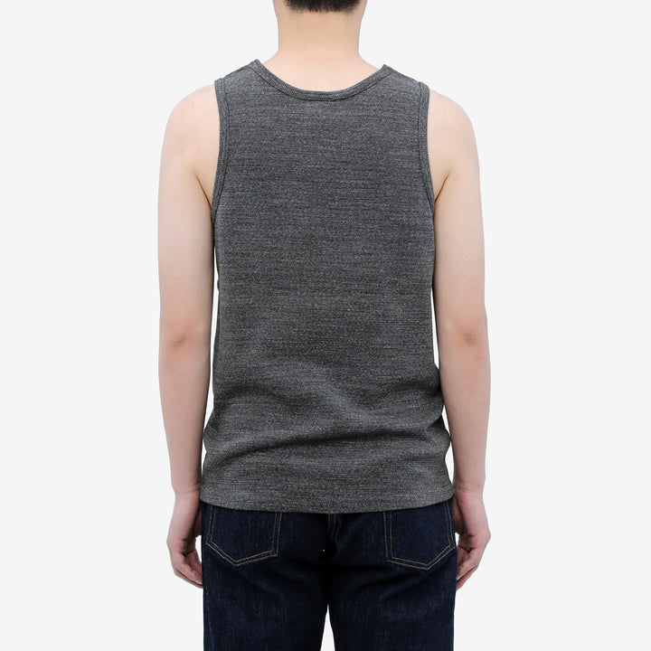 Deluxeware TNKP-00 Heavyweight Ribbed Knit Tank Top Wear Image Back View