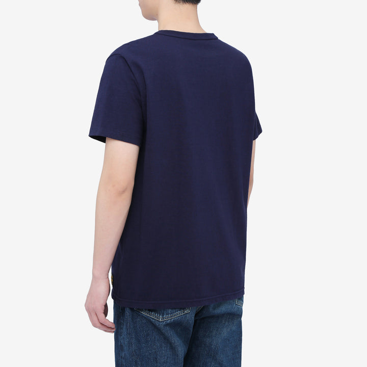 Deluxeware MTS-00 7.5oz loopwheeled T-shirt made in Japan crew neck blue