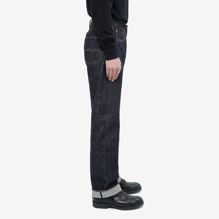 Moto Motor New Vintage 13oz Selvedge Denim 1947 Model Regular Straight Fit Japanese denim jeans model side