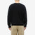 Pure Blue Japan 5409-IDBK Indigo Sweatshirt Black Overdye – Model Back View