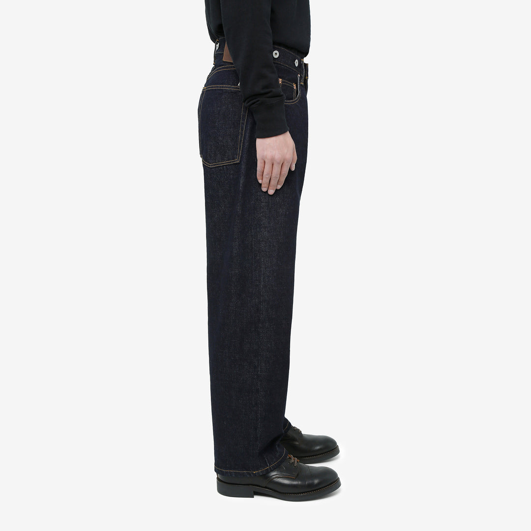 Moto Motor New Vintage 12oz selvedge denim old baggy fit indigo Japanese denim jeans wear image side