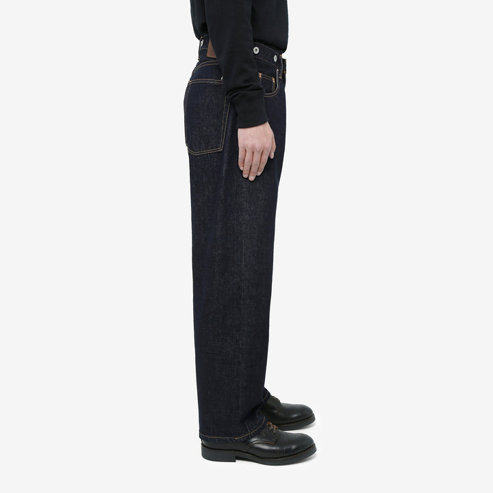 Moto Motor New Vintage 12oz selvedge denim old baggy fit indigo Japanese denim jeans wear image side