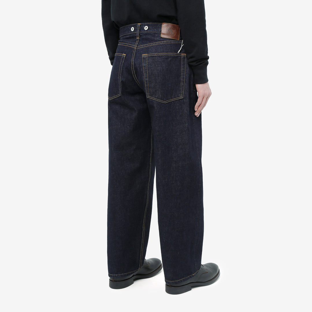 Moto Motor New Vintage 12oz selvedge denim old baggy fit indigo Japanese denim jeans wear image back
