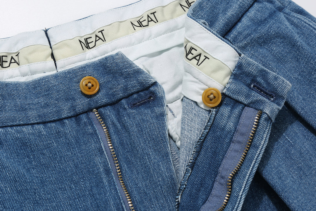 NEAT 24-01NC-SD Sea Island Cotton 12.2oz Denim Chinos – Vintage Wash