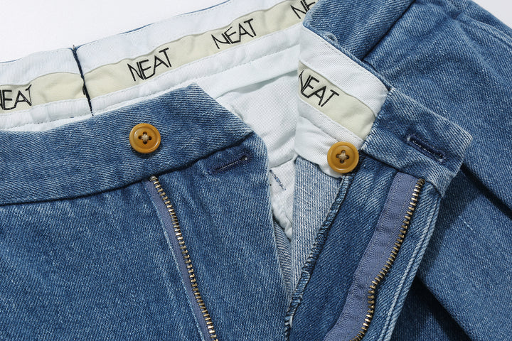 NEAT 24-01NC-SD Sea Island Cotton 12.2oz Denim Chinos – Vintage Wash