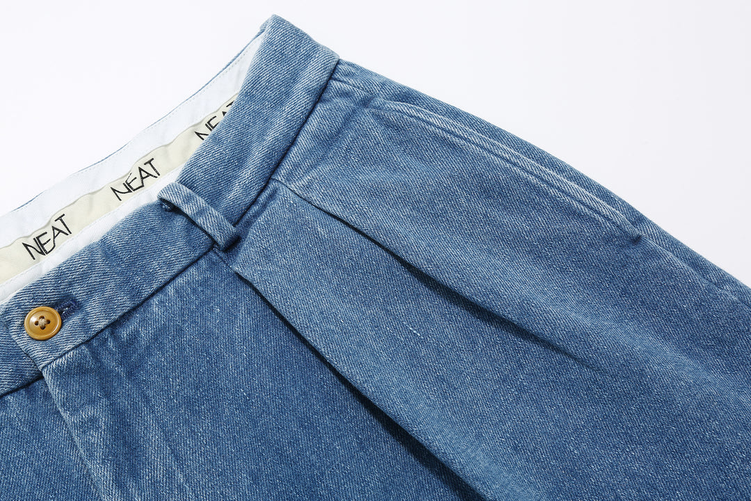 NEAT 24-01NC-SD Sea Island Cotton 12.2oz Denim Chinos – Vintage Wash