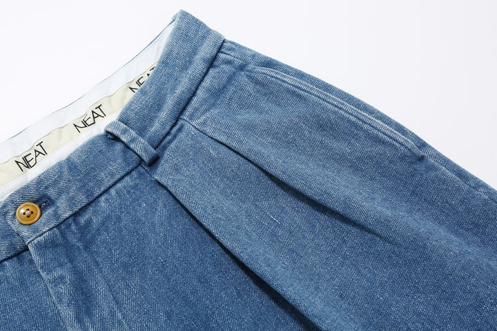 NEAT 24-01NC-SD Sea Island Cotton 12.2oz Denim Chinos – Vintage Wash