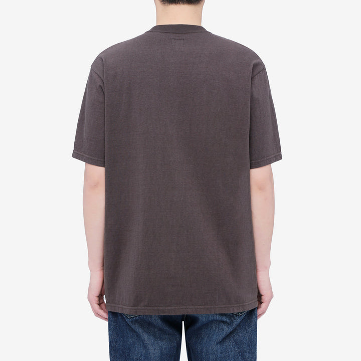 Dalee’s & Co. Spinner 1920s 4-button henley loopwheel T-shirt made in Wakayama Japan brown
