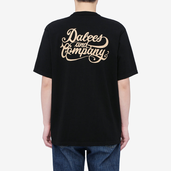 Dalee’s & Co. DLSB-001 8oz loopwheel logo T-shirt made in Japan black