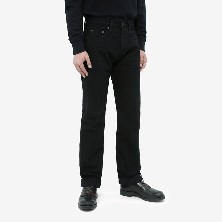 Pure Blue Japan black selvedge denim XX-003 regular straight jeans Japan front side 