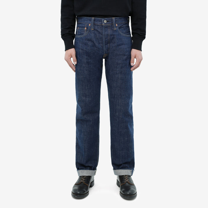 Pure Blue Japan AI-13.5oz-003　natural indigo selvedge denim regular straight jeans wear image front