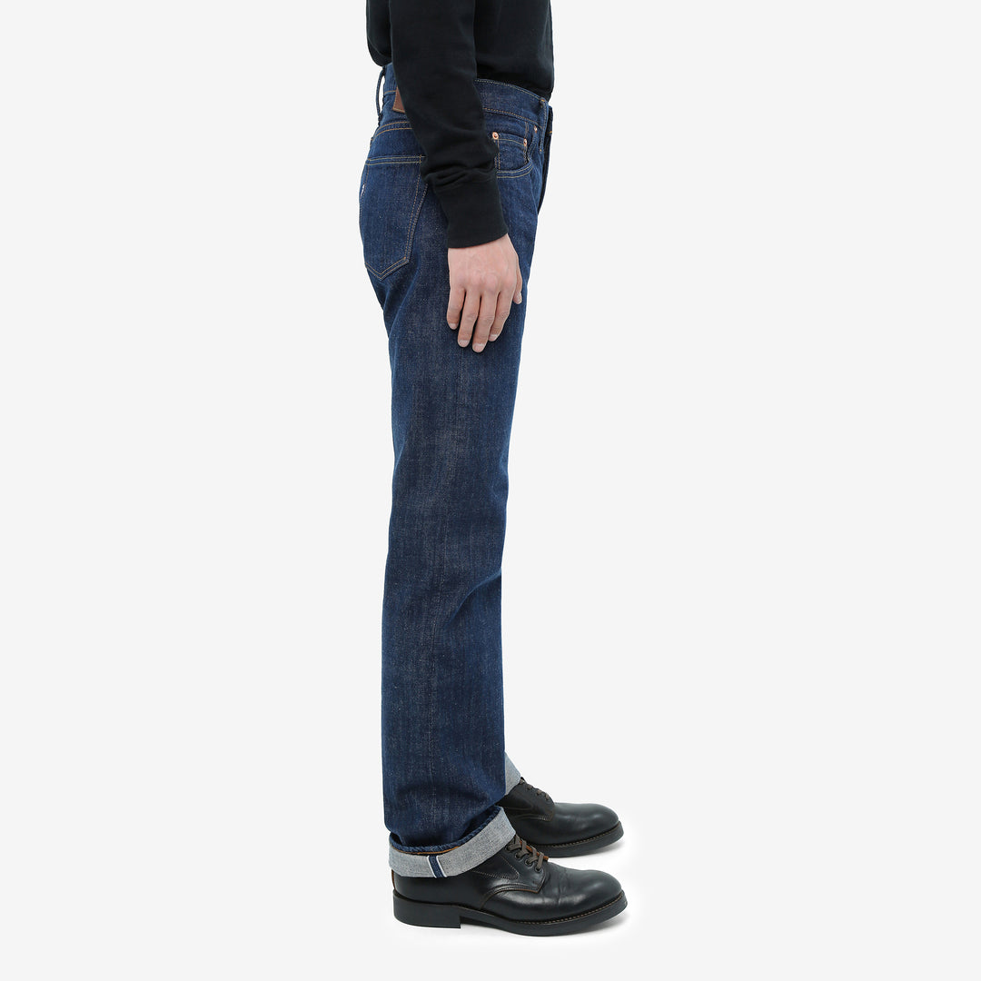 Pure Blue Japan AI-13.5oz-003　natural indigo selvedge denim regular straight jeans wear image side