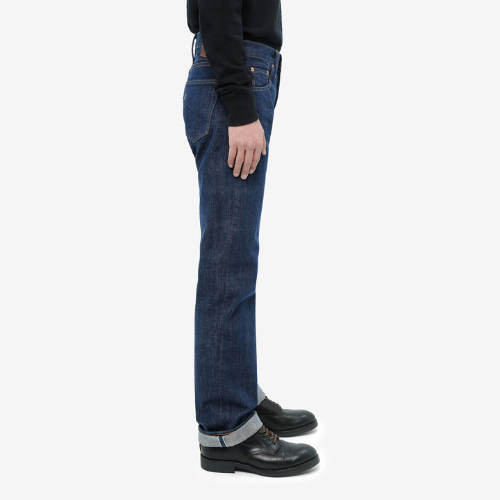 Pure Blue Japan AI-13.5oz-003　natural indigo selvedge denim regular straight jeans wear image side