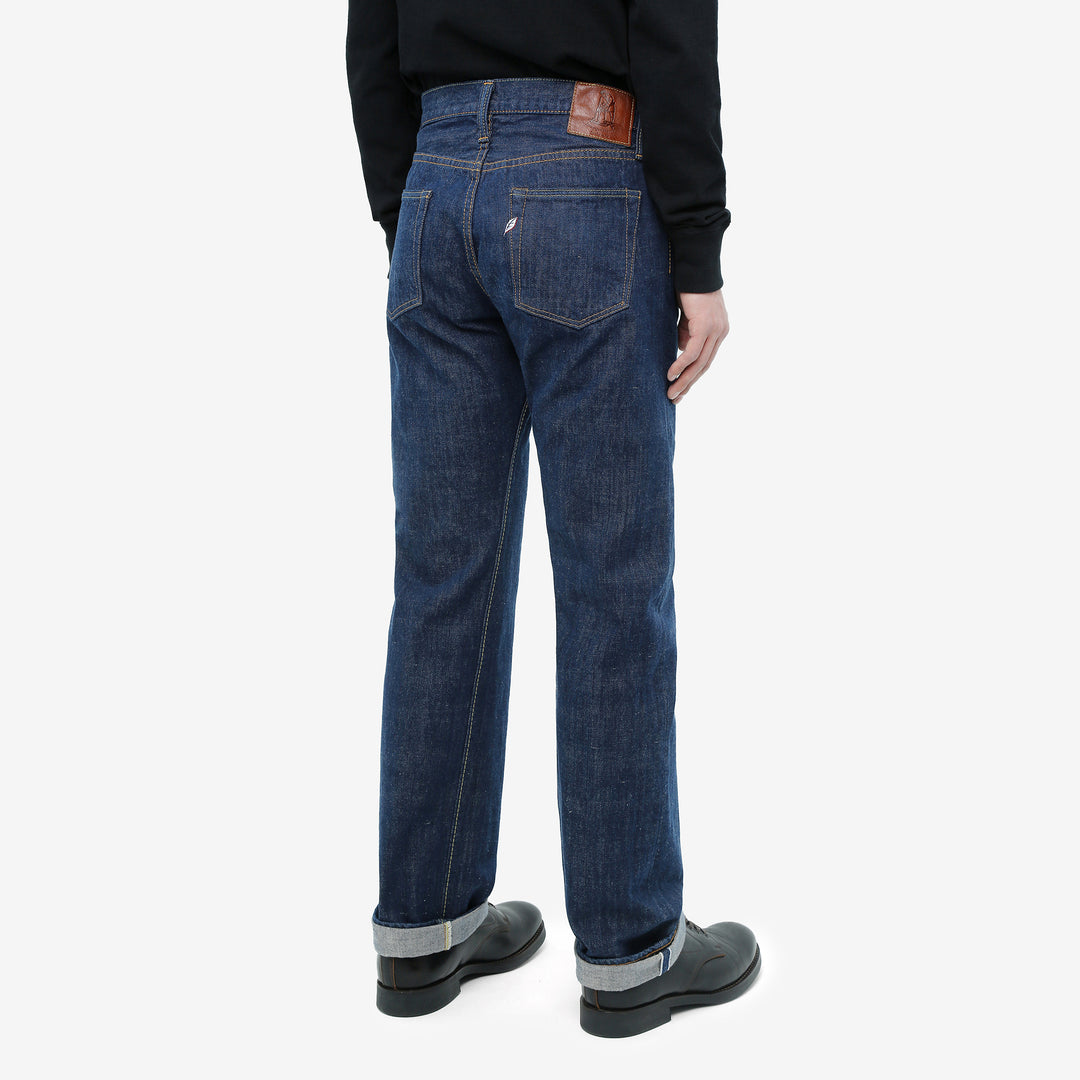 Pure Blue Japan AI-13.5oz-003　natural indigo selvedge denim regular straight jeans wear image back