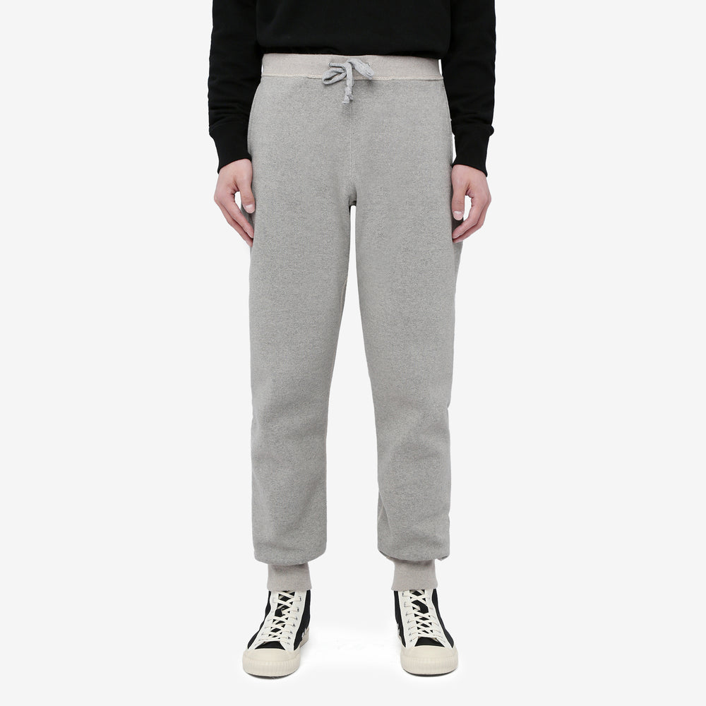 Deluxeware S500-00 20oz Heavyweight Loopwheeled Sweatpants Made in Japan Grey Wear Image