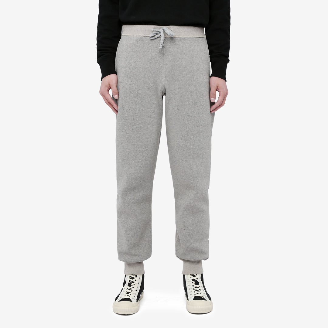 Deluxeware S500-00 20oz Heavyweight Loopwheeled Sweatpants Made in Japan Grey Wear Image